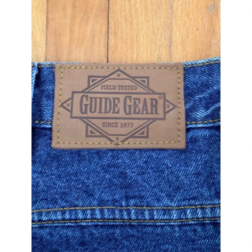Mens Flannel Lined Blue Denim Jeans Plaid Cuffed Relaxed Straight Work Pants